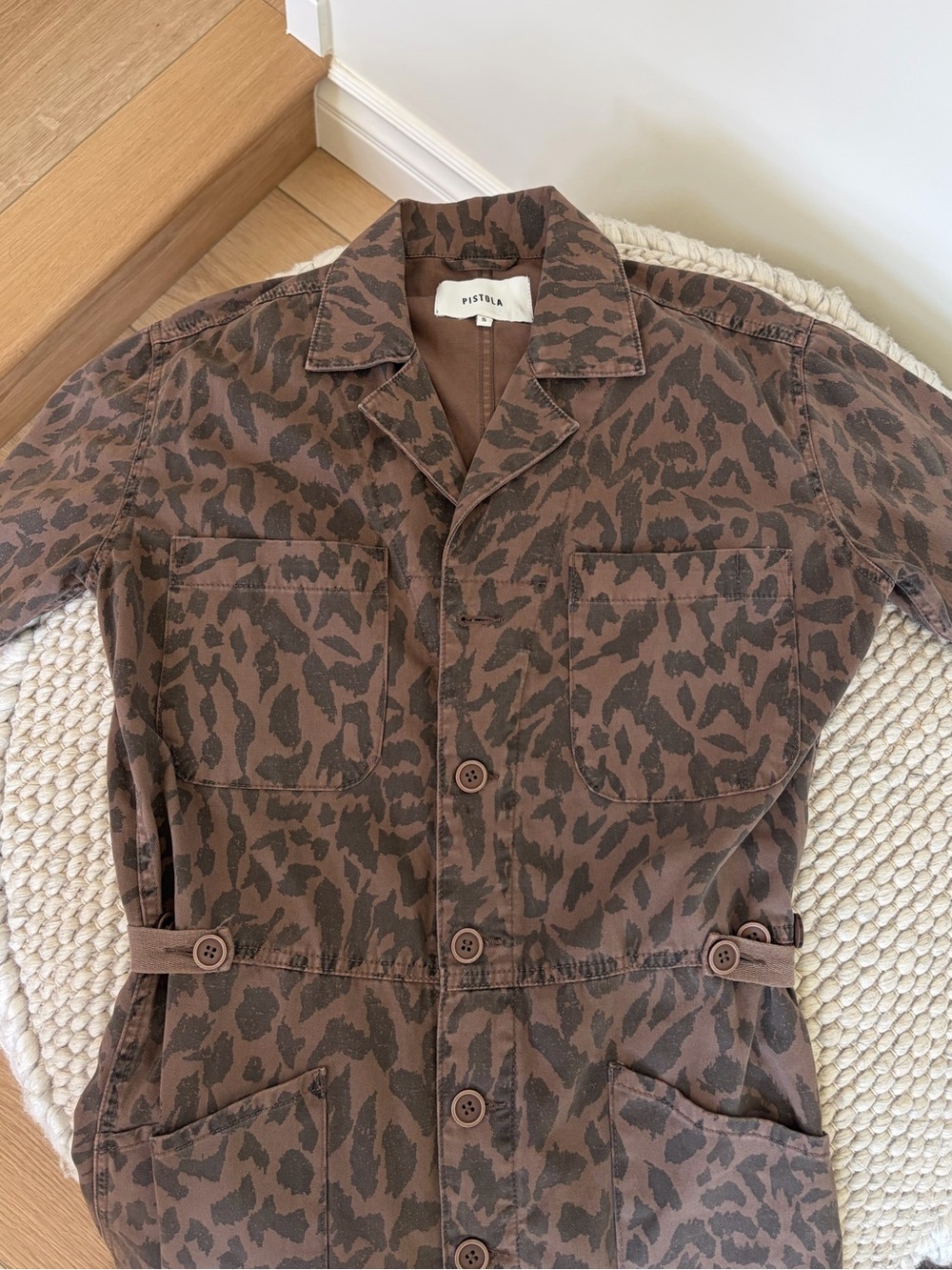 Pistola Grover Jumpsuit Jagged Leopard Size Small - Picture 5 of 12